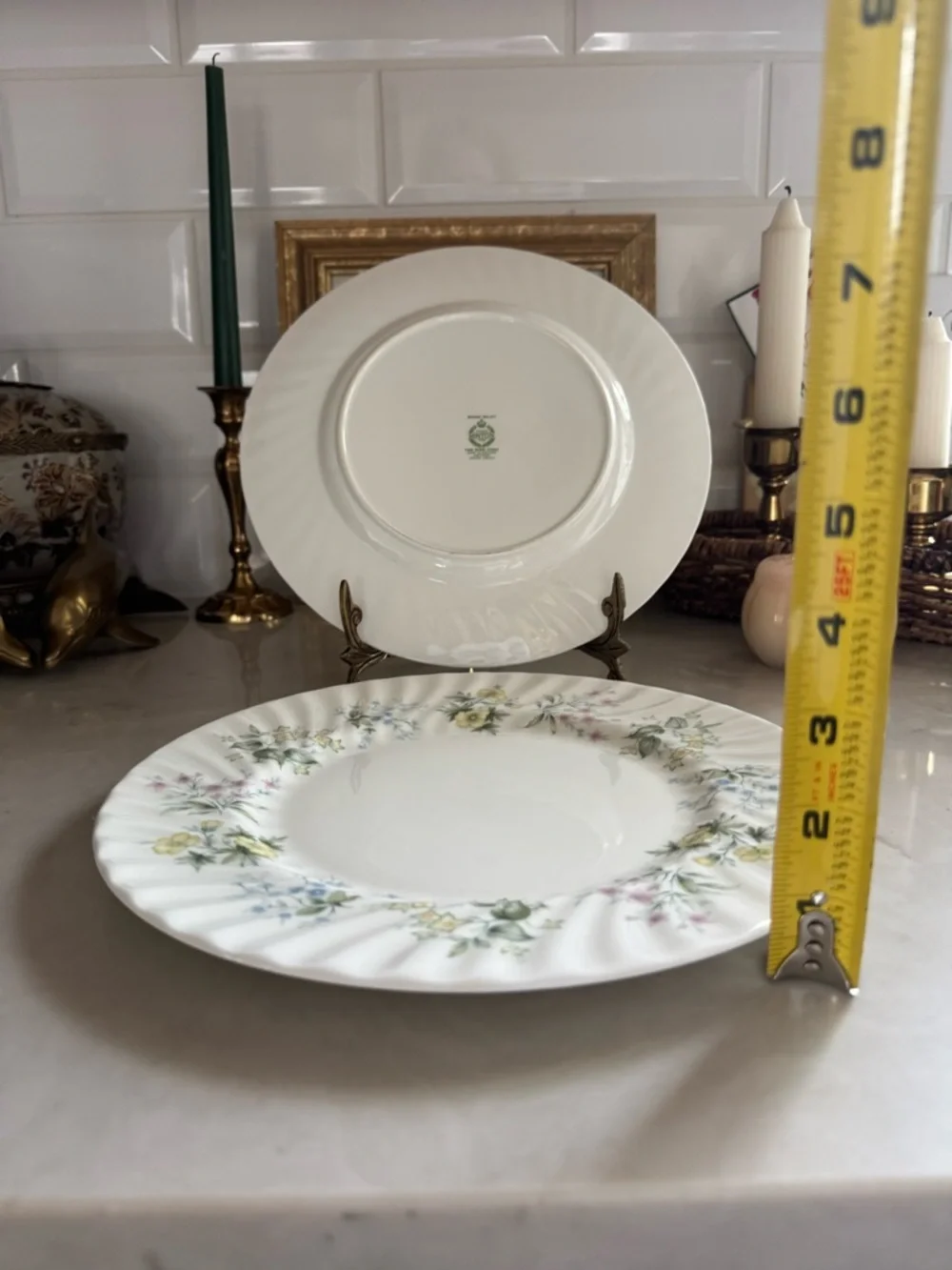 Vintage SPRING VALLEY by Minton Dinner Plates 10.75” Made in England Set of 2 - Picture 7 of 7